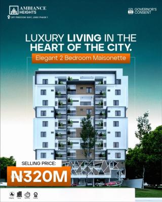 Luxury 2 Bedroom Maisonette with Premium Modern Finishes, Ambiance Heights, Lekki Phase 1, Lekki, Lagos, Semi-detached Duplex for Sale