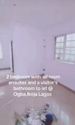 Sharp 2 Bedroom Flat All Rooms Ensuilt at Obawole Ifako Ijaya Lga, Obawole Ifako Ijaya Lga Video Available for a Serious Client, Ogba, Ikeja, Lagos, Flat / Apartment for Rent