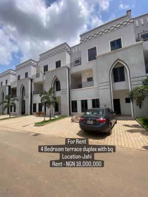 4 Bedroom Terrace with Bq, Jahi, Abuja, Terraced Duplex for Rent