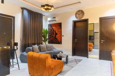Brand New 1 Bedroom Apartment with a Ps5, Snooker, Tennis,swimming Poo, Lekki Phase 1, Lekki, Lagos, Flat / Apartment Short Let