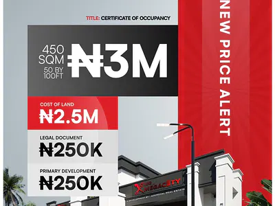 Developed Dry Land Verified C of O — Edo Mega City Located Close to Aduwawa Bypass Road, Benin, Oredo, Edo