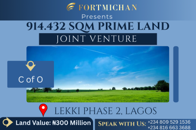 914.432 Sqm Prime Land, Lekki Phase 2, Lekki, Lagos, Land Joint Venture