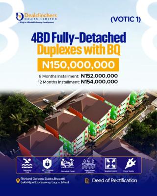 Spacious Luxurious 4 Bedrooms Fully Detached Duplex