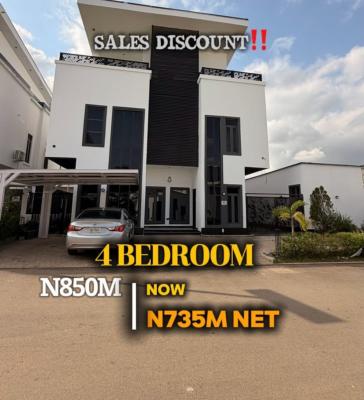 Automated 4 Bedrooms Detached Duplex + Bq, By Gilmore Yard, Jahi, Abuja, Detached Duplex for Sale