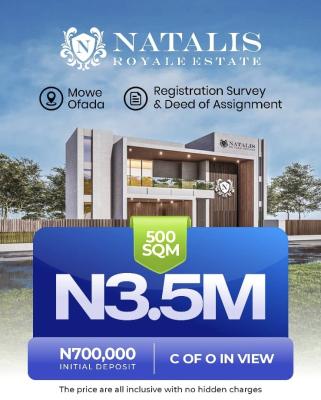 Affordable and Verified Dry Land, Natali Estate Located 30mins Drive From Mountain of Fire Headquarters, Mowe Ofada, Ogun, Mixed-use Land for Sale