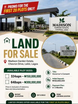 Buy and Build Land, Chevron Drive, Lekki, Lagos, Residential Land for Sale