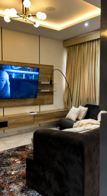Dempire Apartment - Cozy & Beautifully Furnished 1 Bedroom Apartment, Cove Towers, Lekki, Lagos, Mini Flat (room and Parlour) Short Let