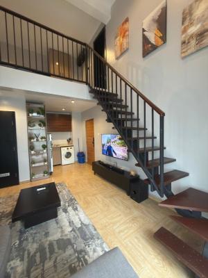 Luxury 1-bedroom Apartment with Rooftop Views, Yaba, Yaba, Lagos, Flat / Apartment Short Let