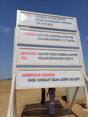 Fcda C of O Estate Land, Oyster Bay Boulevard, Kukwaba, Abuja, Residential Land for Sale