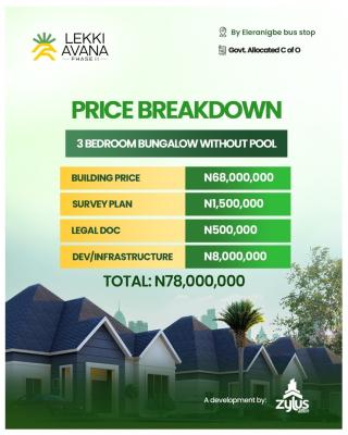 Lekki Avana Ii; Most Sought-after Bungalow, Along Lekki Epe Express Lekki, Lekki Expressway, Lekki, Lagos, Detached Bungalow for Sale