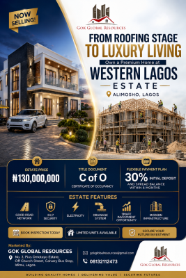 Luxury 4bedroom Terrace Duplexes, Western Lagos Estate, Calvary-idimu, Alimosho-lagos, Alimosho, Lagos, Terraced Duplex for Sale