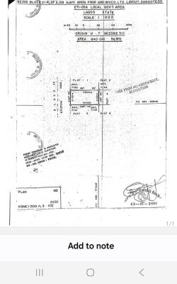 840 Square Meters Land, Ajayi Apata Sangotedo Lekki Lagos, Lekki, Lagos, Residential Land for Sale