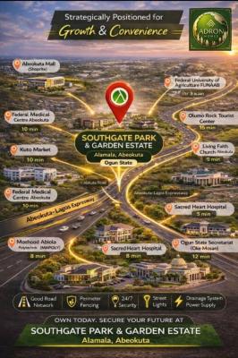 South Gate Park and Gardens, Alamala, Abeokuta North, Ogun, Mixed-use Land for Sale