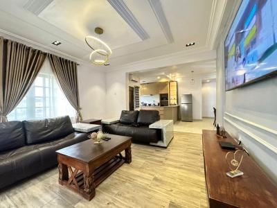 Luxury Furnished 3bedroom Serviced 24/7 Light, Carlton Gate Estate Chevron Drive, Lekki, Lagos, Flat / Apartment for Rent