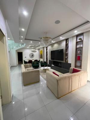 Spacious 4 Bedroom Fully Furnished Waterfront Service Terrace Duplex, Lekki Phase 1, Lekki, Lagos, Terraced Duplex for Rent