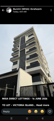 Brand New 2-bedroom Penthouse Flat with Pool and Gym., Saka Jojo Street, Off Adeola Odeku Street  (kafsa Apartments), Victoria Island (vi), Lagos, Flat / Apartment for Rent