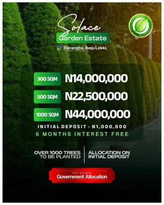 Plots of Land Available in a Sustainable, Government-allocated Estate, Solace Garden Estate, Eleranigbe, Ibeju Lekki, Lagos, Mixed-use Land for Sale