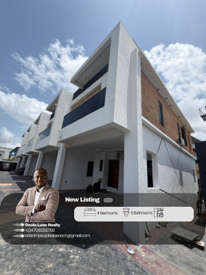a Nice and Spacious 4 Bedroom Terraced Duplex( Brief Ready), Ologolo, Lekki, Lagos, Terraced Duplex for Sale