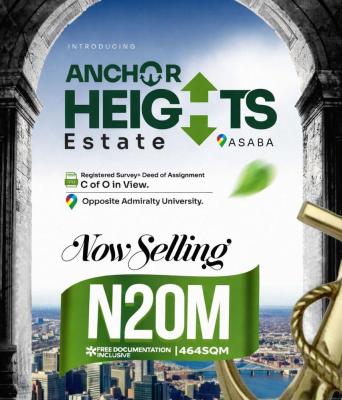 Mixed Use Land, Anchor Heights Estate Opposite Admiralty Naval University Ibusa*, Oshimili North, Delta, Mixed-use Land for Sale