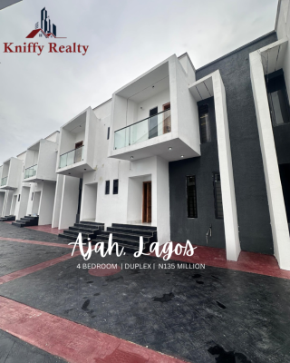 3 & 4 Bedroom Terraced Duplex, Ajah, Lagos, Terraced Duplex for Sale