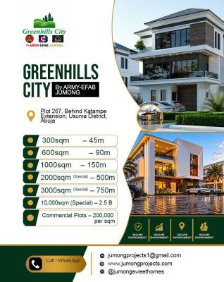 Land Built to Carcass Level, Plot 267, Behind Katampe Ext. Usuma District, Katampe Extension, Katampe, Abuja, Mixed-use Land for Sale