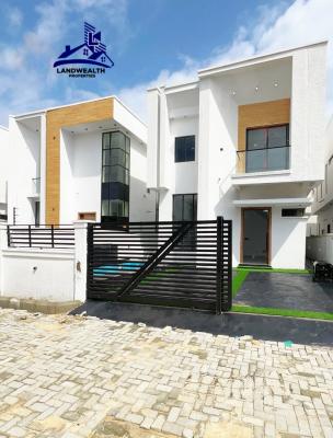 Tastefully 4 Bedroom Fully Detached with Swimming Pool Duplex with Bq, Secure Estate at Chevron Lekki, Lekki, Lagos, Detached Duplex for Sale