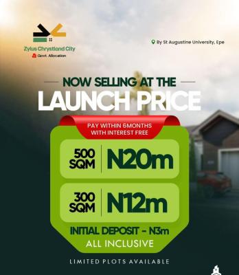 Mixed Use Land, Chrystland City By St Augustine University*, Epe, Lagos, Mixed-use Land for Sale
