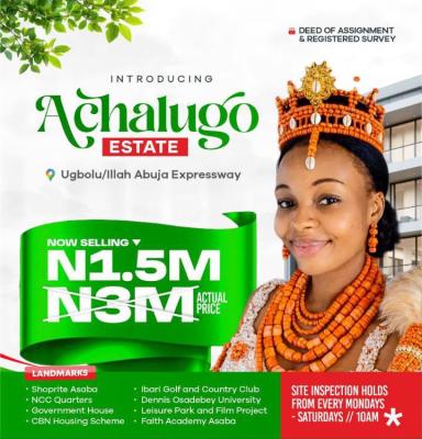 Mixed Use Land, Achalugo Estate, Ugbolu–illah, Abuja Expressway, Oshimili North, Delta, Mixed-use Land for Sale
