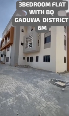 Brand New 3bedroom Apartment, Gaduwa, Abuja, Flat / Apartment for Rent