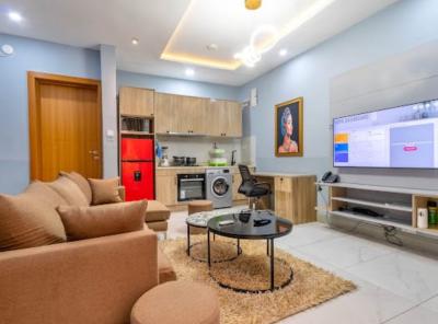 Stylish Modern 1-bedroom Apartment, Ikota, Lekki, Lagos, Flat / Apartment Short Let