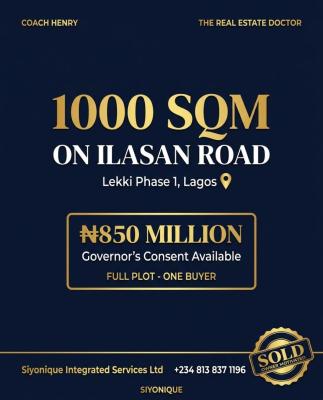 for Investors Who Understand The Power of Prime Landa Rare Opportunity, Ikate, Lekki, Lagos, Residential Land for Sale