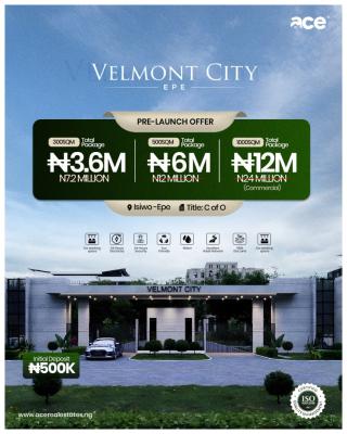 Affordable Land 100% Dry with C of O Suitable for Investment, Isiwo Epe, Epe, Lagos, Mixed-use Land for Sale