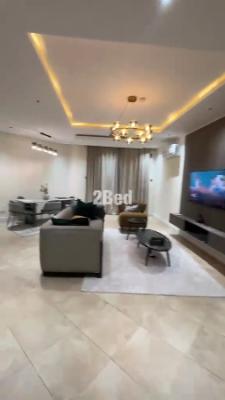 Luxurious Fully Furnished 2 Bedroom Flat with 24hr Light Upstair, Rhine Court Serviced Estate Lekki Phase 1 Right Hand Lekki Lagos, Lekki Phase 1, Lekki, Lagos, Flat / Apartment for Rent