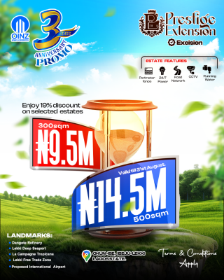 Prestigious Dry Land at Ibeju Lekki, Prestige Extension 02, Ibeju Lekki, Lagos, Residential Land for Sale