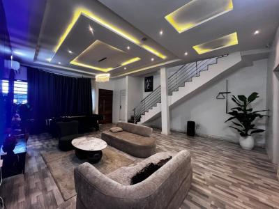 Furnished and Finished Self Compound 4 Bedroom Terrace Duplex, Dpkay District Estate, Orchid Road, Lekki, Lagos, Terraced Duplex for Rent