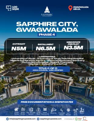 Sapphire Estate Gwagwalada Abuja, Along Abuja Lokoja Expressway, Gwagwalada, Abuja, Mixed-use Land for Sale