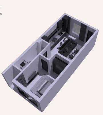 Luxury 1 Bedroom Apartment with Excellent Facilities