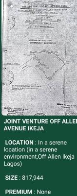 In a Serene Location (in a Serene Environment, Off Allen Ikeja Lagos)