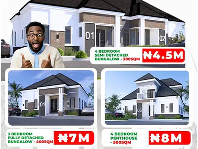 Land for 4 Bedroom Fully Detached Penthouse — Prestige Residence, Karshi, Abuja