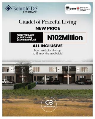 Spacious Luxurious 3 Bedrooms Terraced Duplex with BQ
