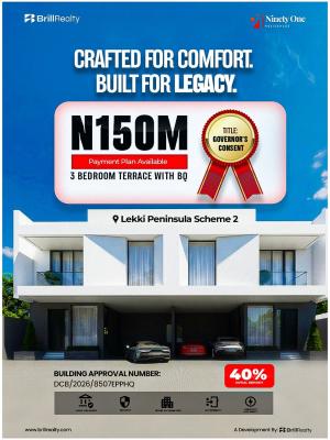 Newly Built Spacious Luxurious 3 Bedrooms Terraced Duplex with BQ
