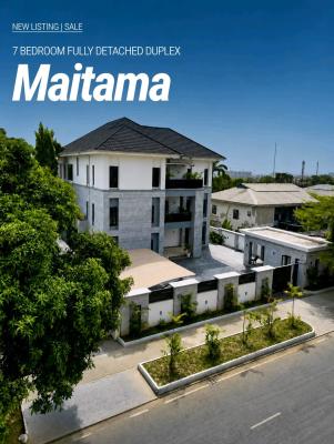 Maitama, Abuja This Stunning 7-Bedroom Detached Sits on a Massive 130
