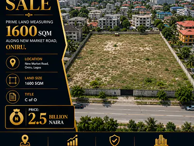 Prime Land Measuring 1600SQM