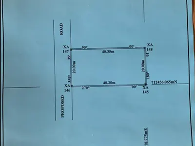 Land Size: 800 Square Meters.