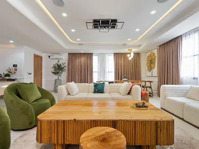 2 Bedroom Apartment with Swimming Pool, Gym, Snooker Board, Table T