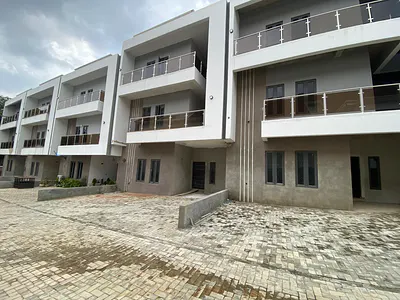 Newly-Built 4 Bedroom Terrace Duplex with BQ (Semi-Finished) for Sale