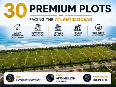 30 Premium Plots Facing the Atlantic Ocean