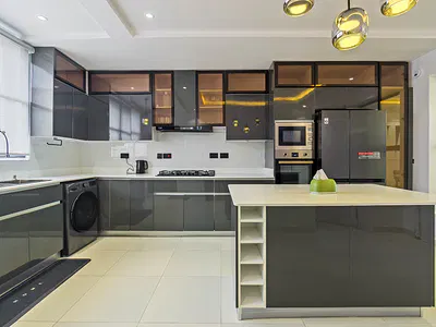 Furnished 3 Bedroom Pent Floor with BQ with Ocean Views, Elevator
