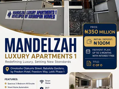 Luxury 3 Bedroom Apartment with Smart Home Features