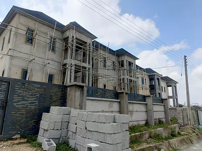 Spacious 4-Bedroom Terrace Duplex Within an Estate (Super Carcass)
